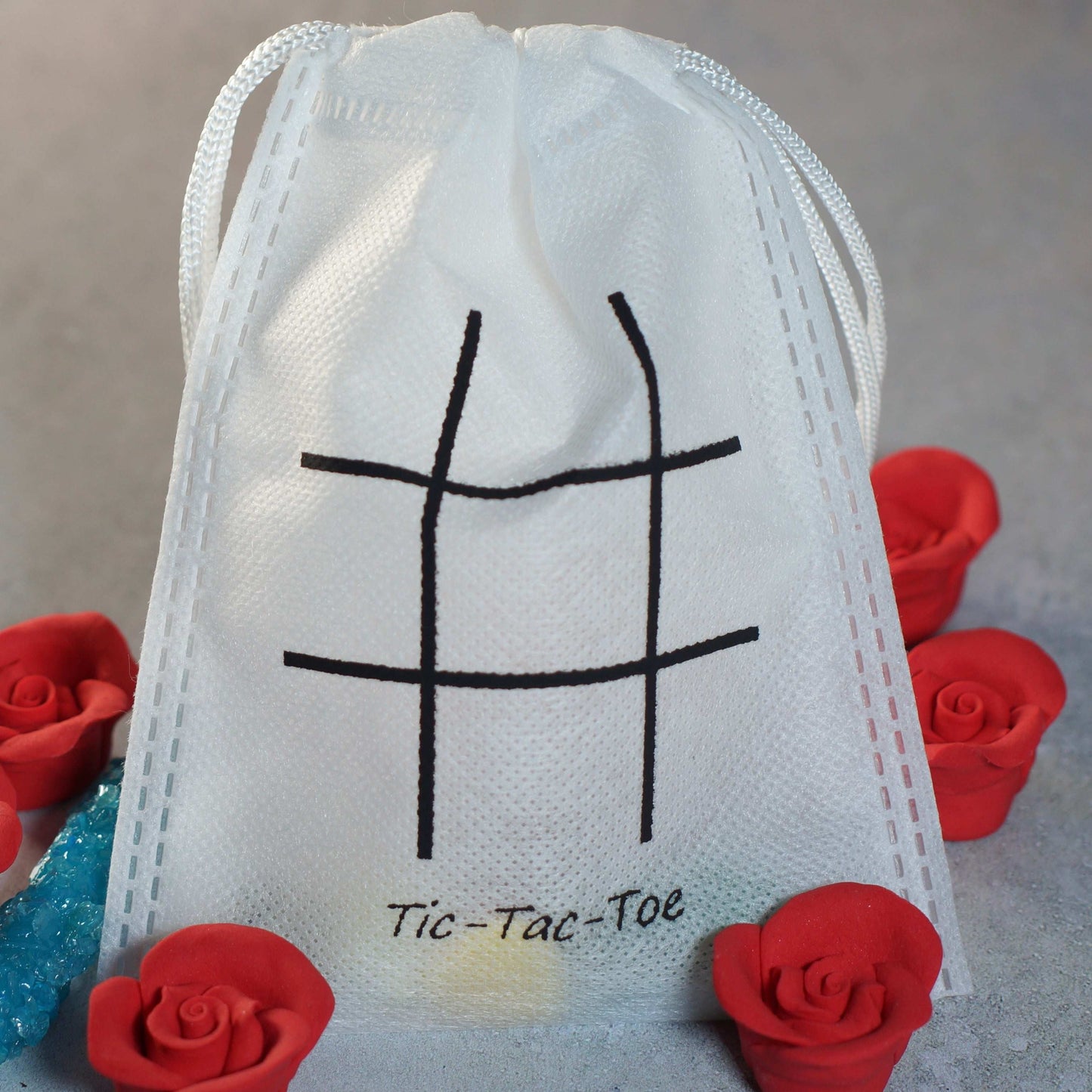 Heart & Star Gemstone Tic-Tac-Toe Game