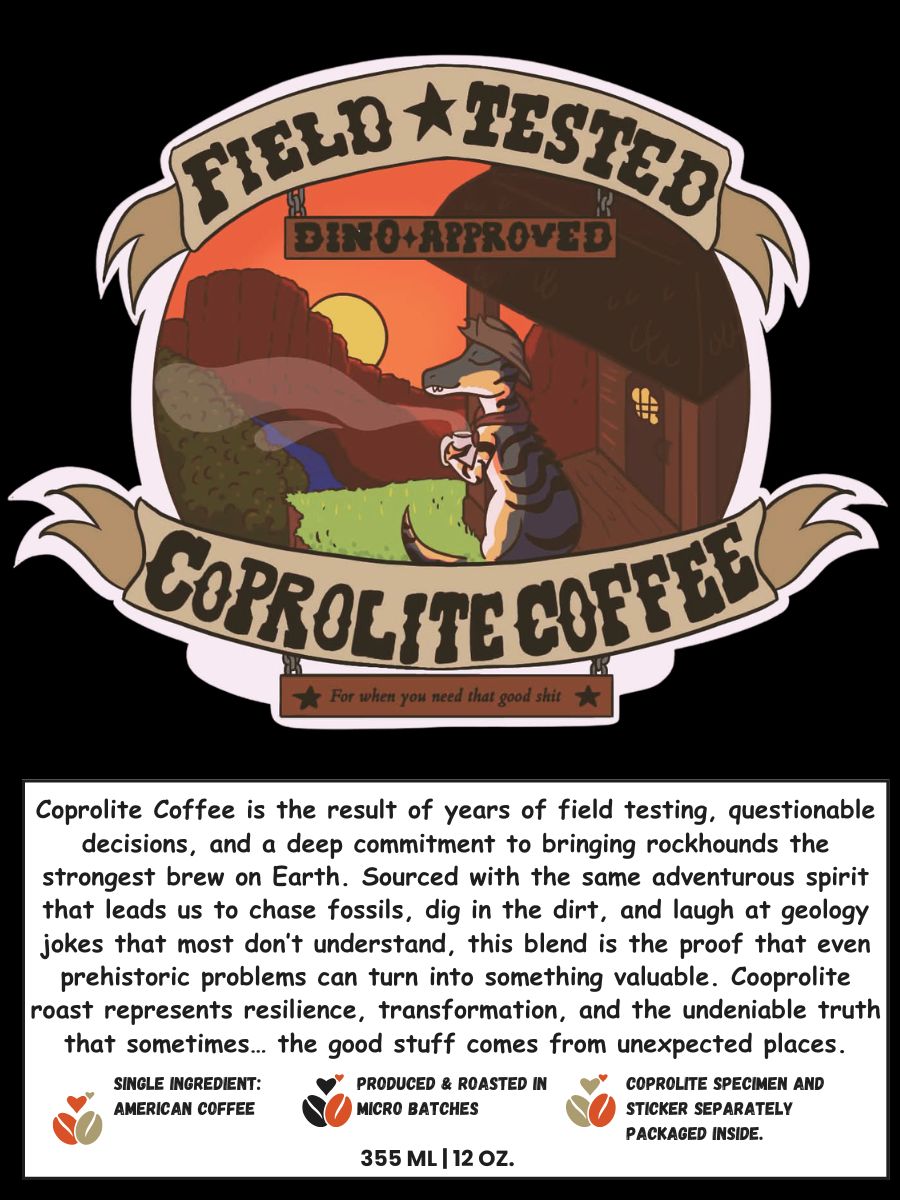 Coprolite Inspired Coffee - Whole Bean Coffee with Coprolite Surprise