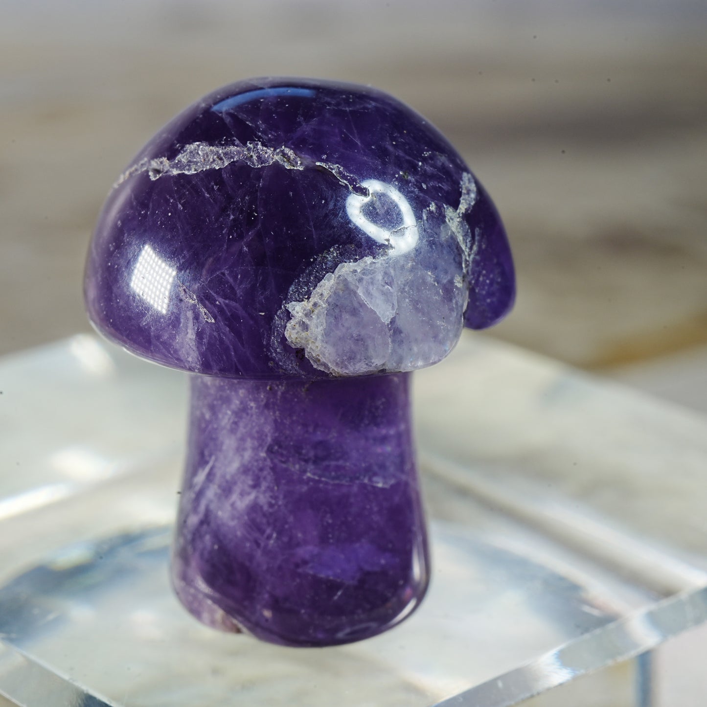 Amethyst Mushroom - Carving
