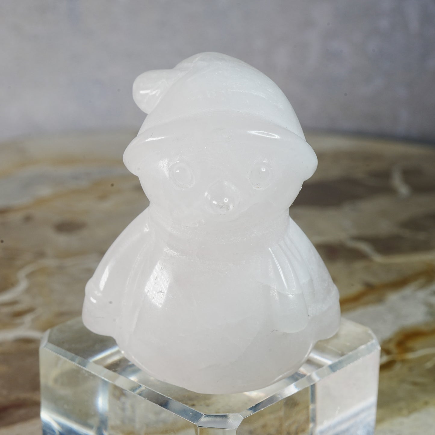 Quartz Snowman - Carving