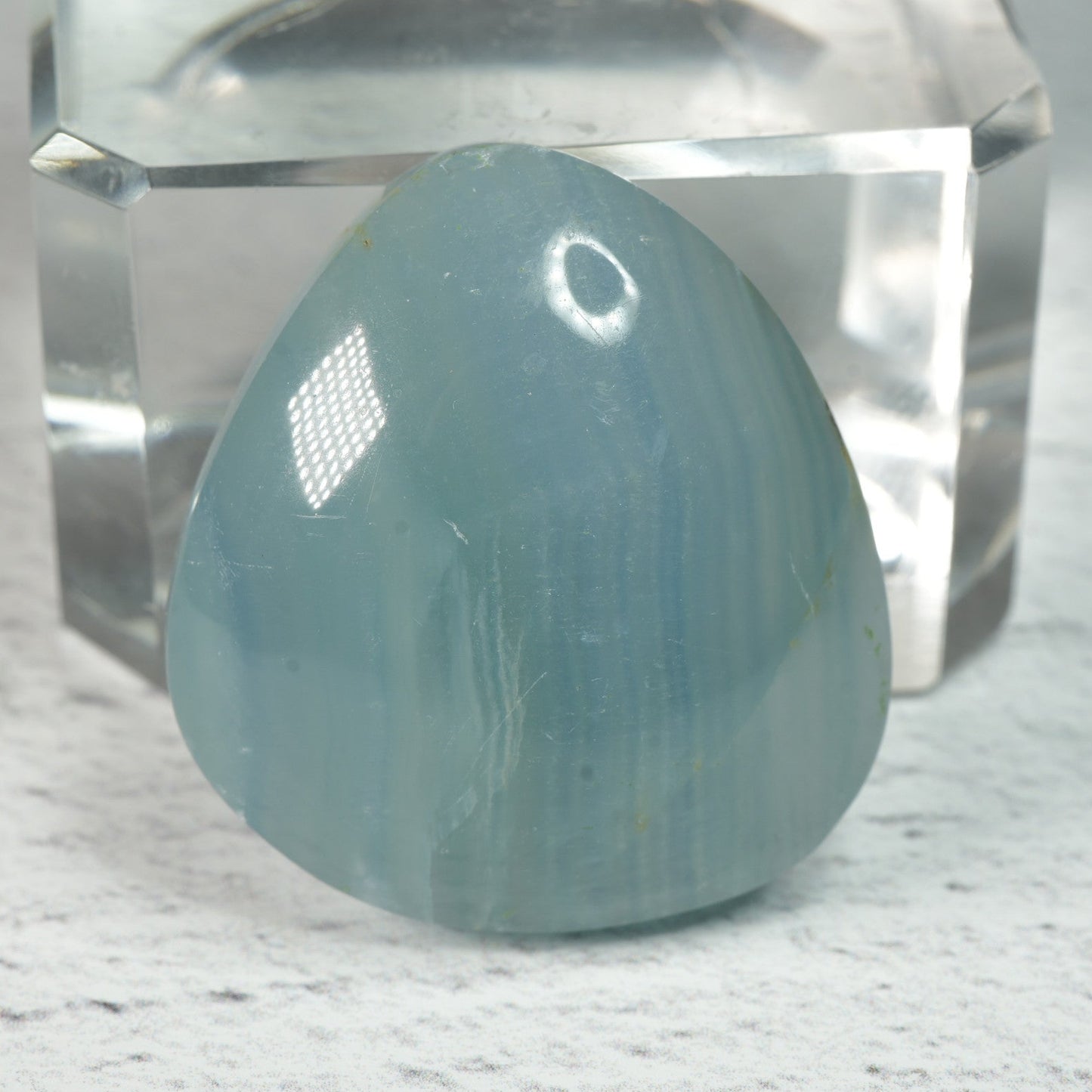 Caribbean Blue Calcite - Cabochon