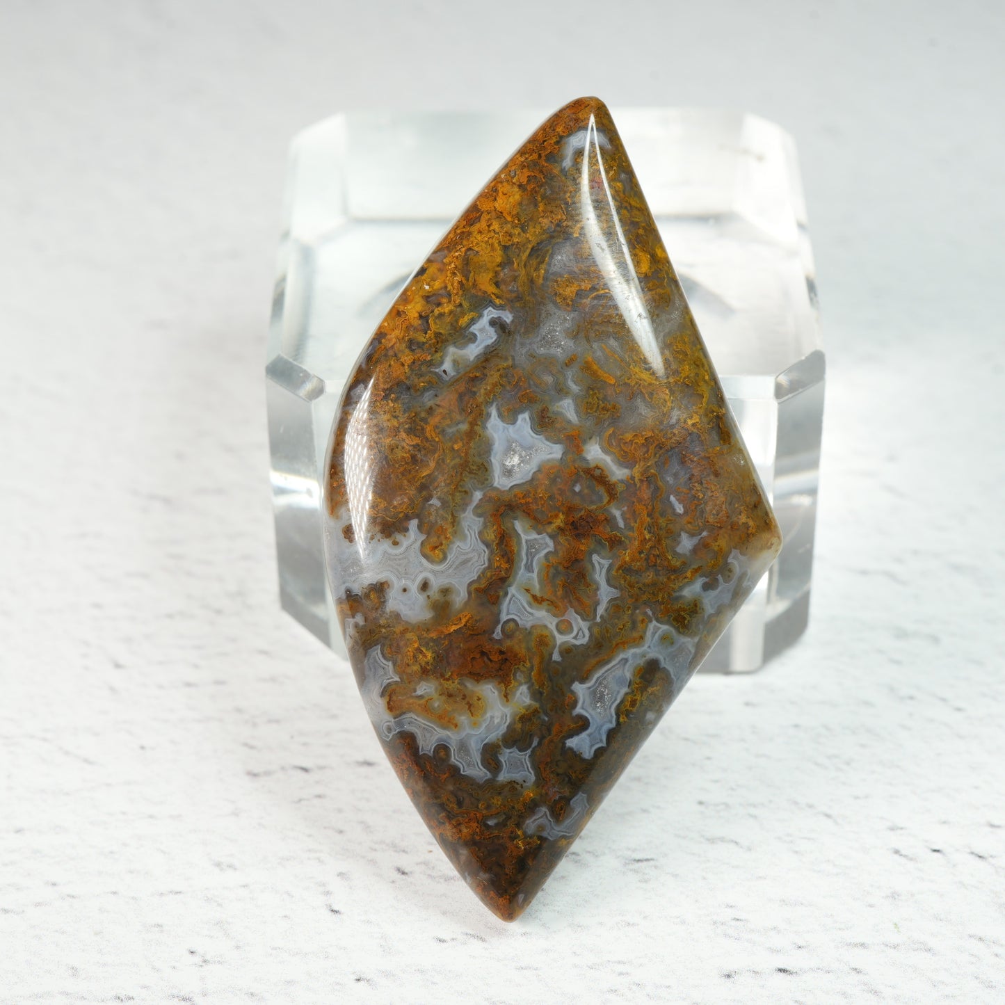 Yellow Micro Moss Agate - Cabochon