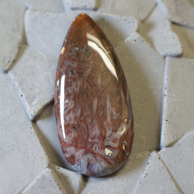 Red Tube Jasper - Cabochon