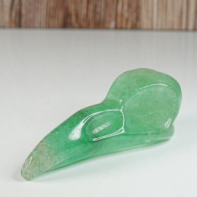 Aventurine Crow - Carving