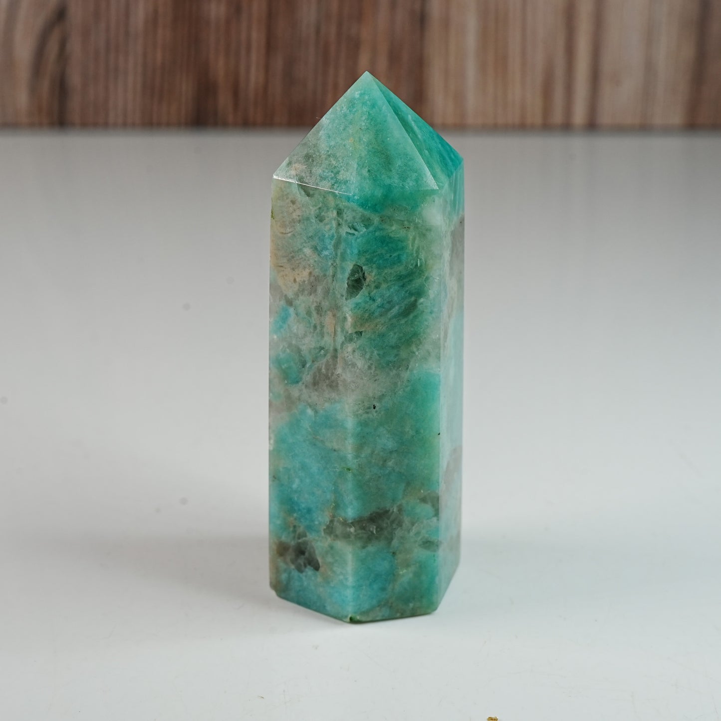 Amazonite with Smoky Quartz - Tower