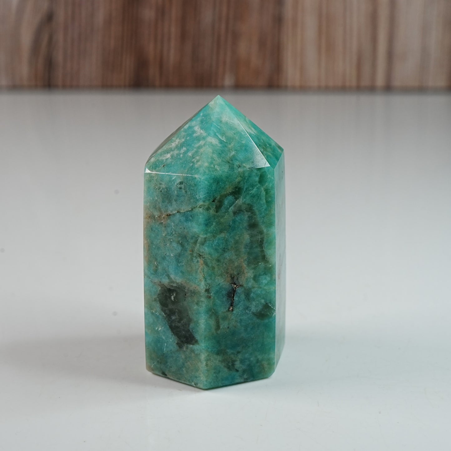 Amazonite with Smoky Quartz - Tower