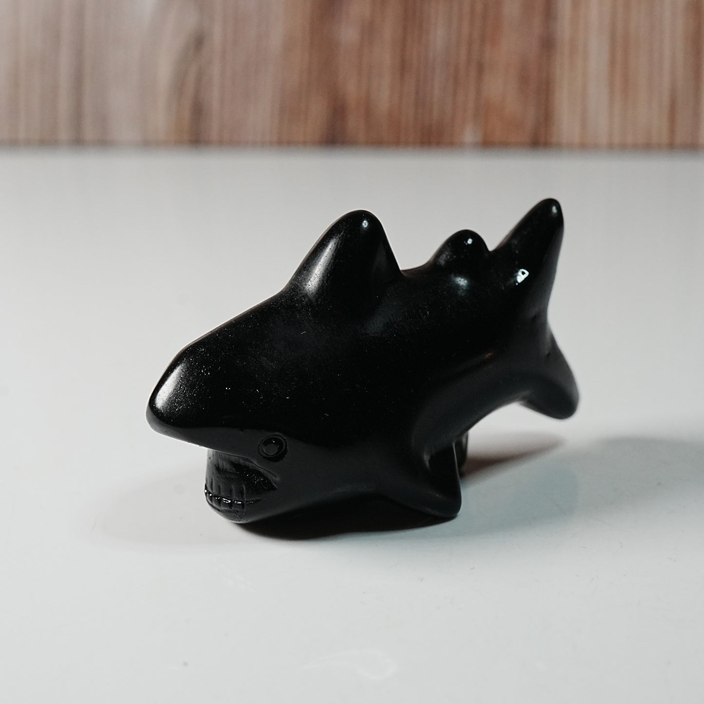 Obsidian Shark - Carving