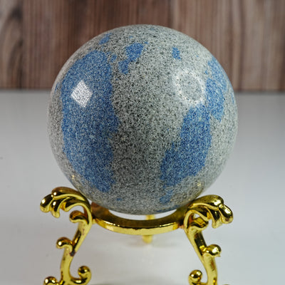 Azurite in Quartz - Sphere