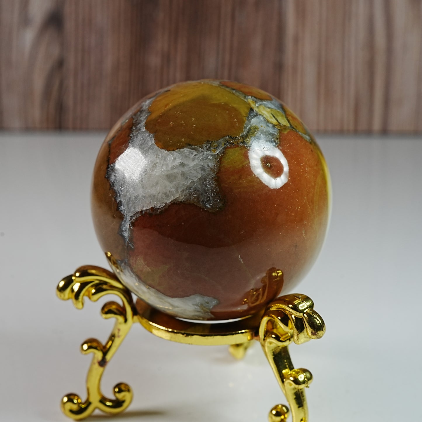 Conglomerate Jasper (AKA Pebble Jasper) - Sphere