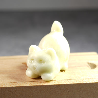 Serpentine Kitty - Carving