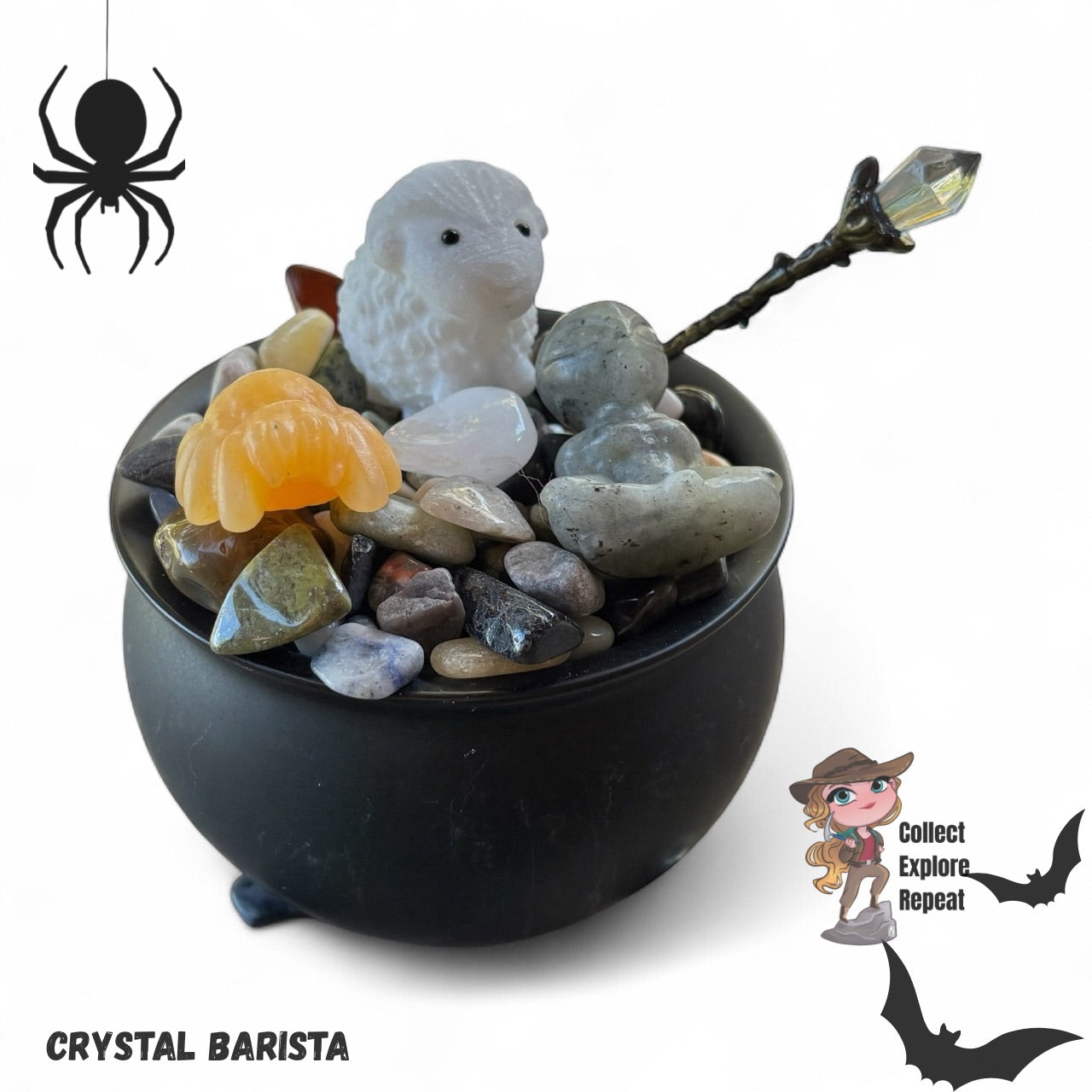 Crystal Confetti Cauldron - 16oz Cauldron