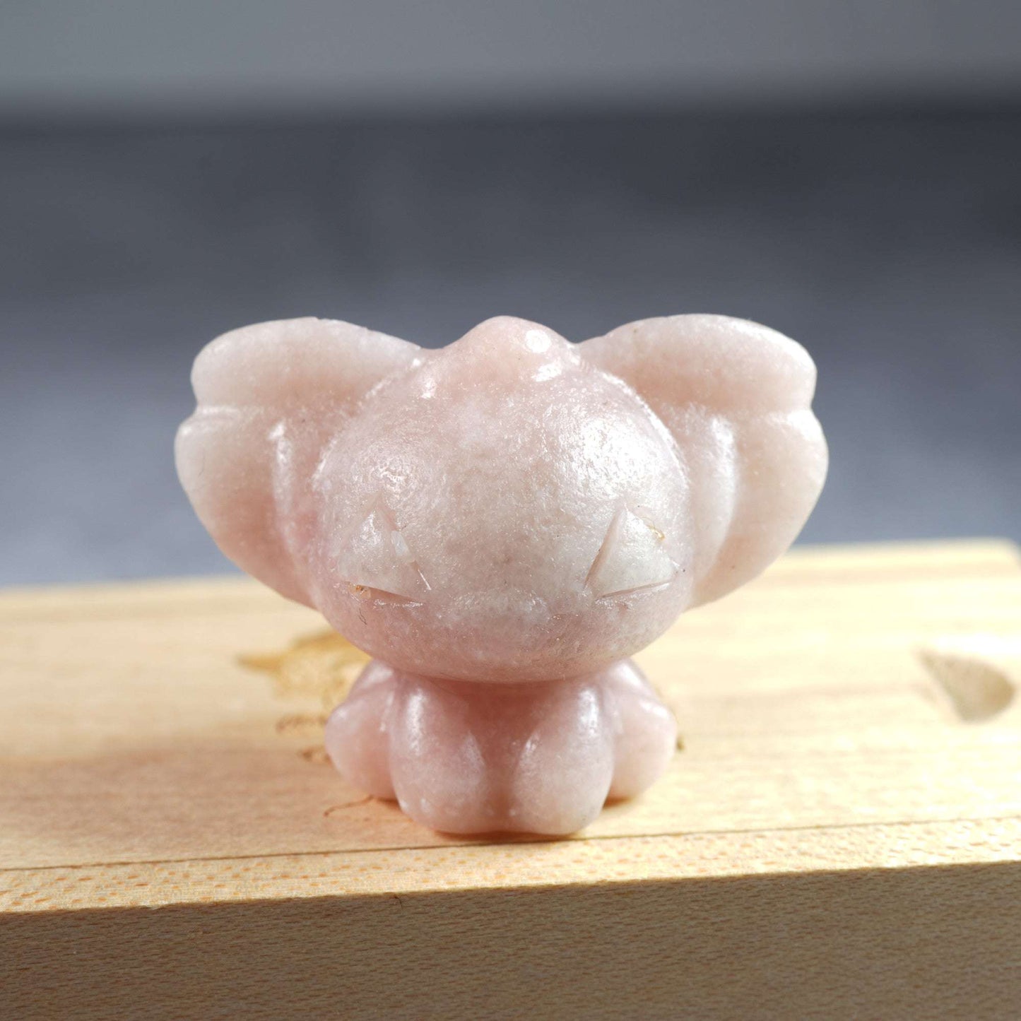 Pink Thulite Stitch - Carving