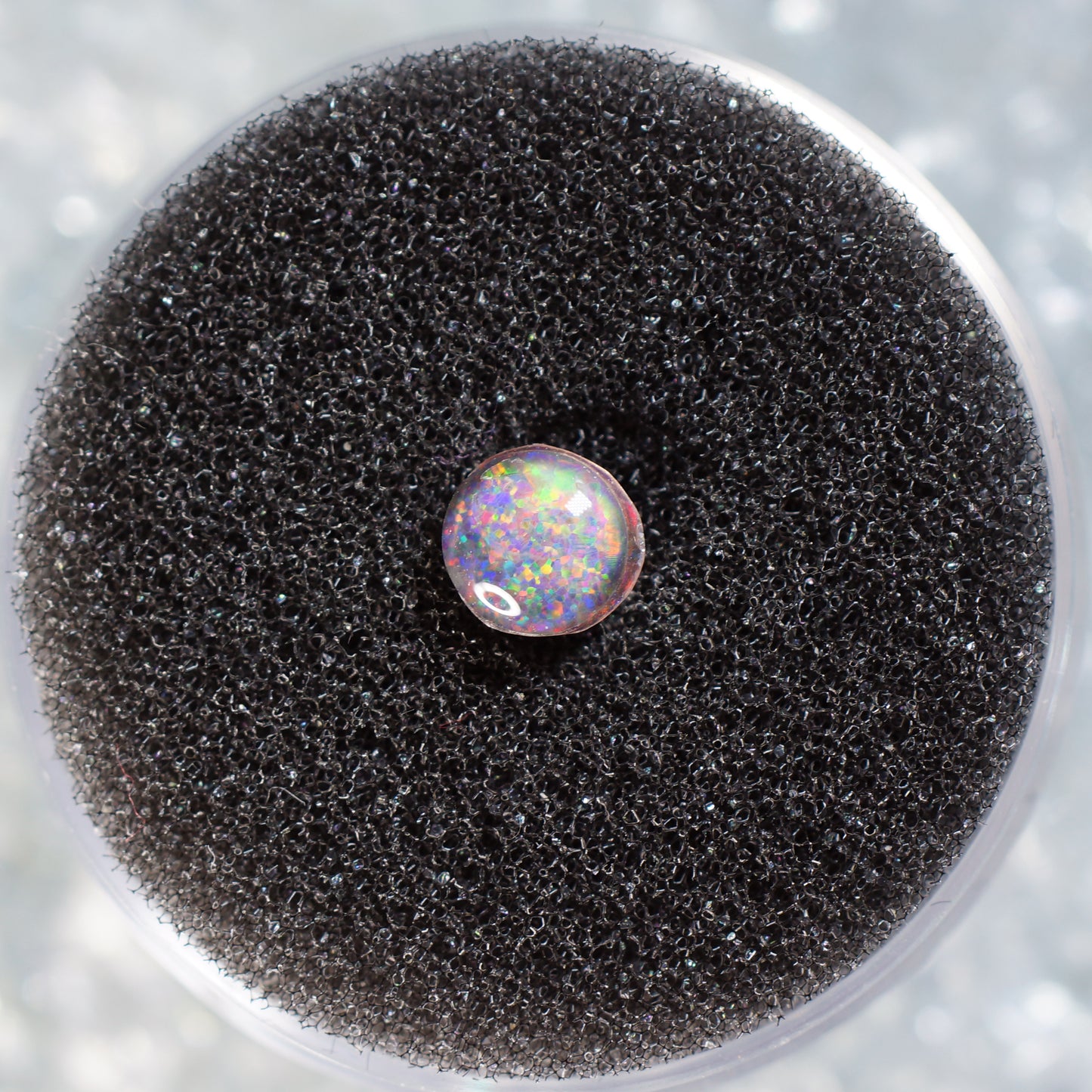 Galaxy Fire Opal from Idaho Triplet for Wire Wrapping Gemstone Cabochon