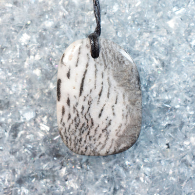 Zebra Jasper - Drilled Pendant