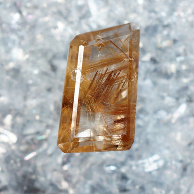 Rutilated Quartz Gemstone for Wire Wrapping