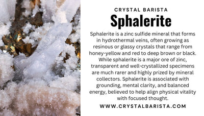 Sphalerite on Quartz - Mineral