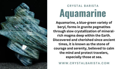 Aquamarine Crystal from: Brazil - Mineral