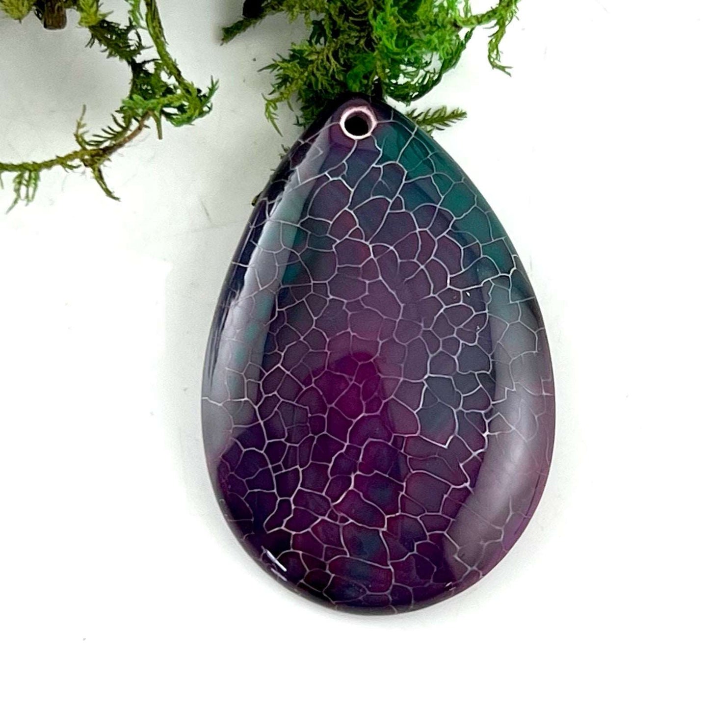 Dragon Scale Agate - Drilled Pendant