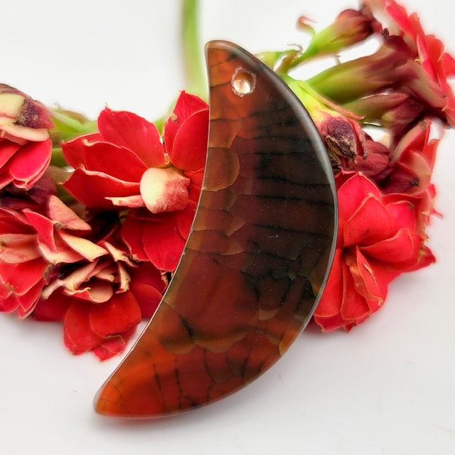 Dragon Scale Agate - Drilled Pendant