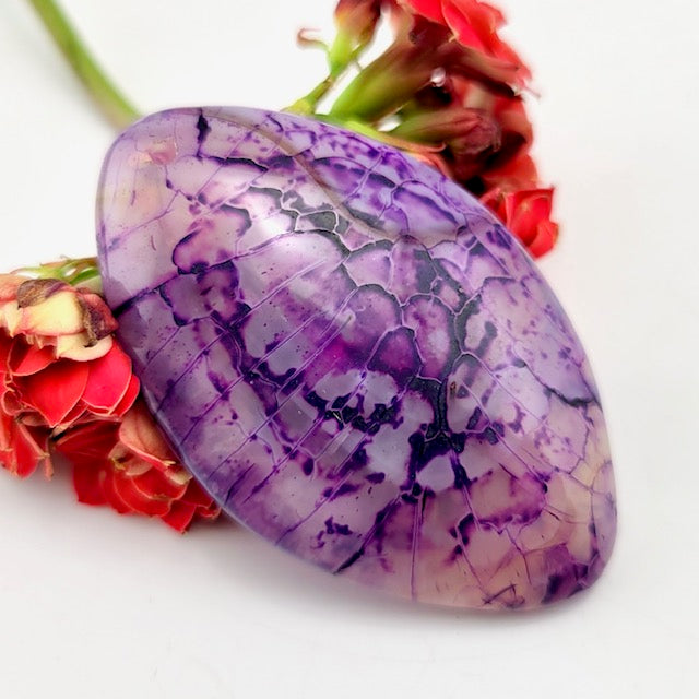 Dragon Scale Agate - Drilled Pendant