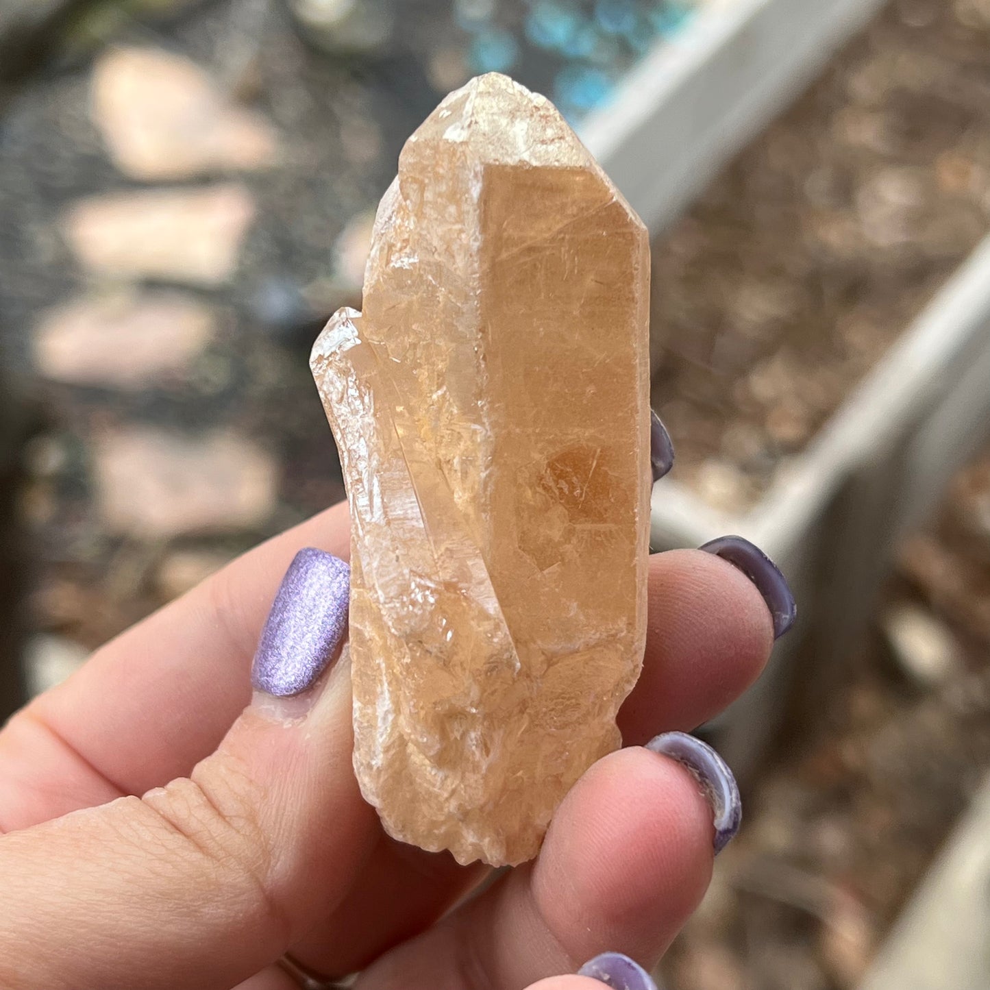 Tangerine Aura Quartz - Crystal