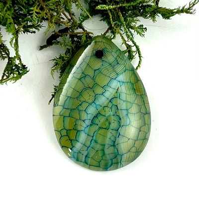Dragon Scale Agate - Drilled Pendant