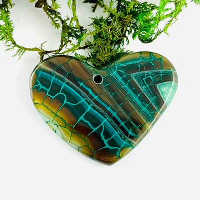 Dragon Scale Agate - Drilled Pendant