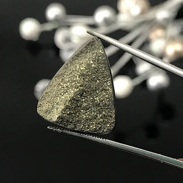 Rainbow Iridescent Spectro Pyrite Cabochon - 19mm Freeform *RARE*