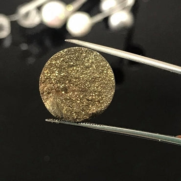 Rainbow Iridescent Spectro Pyrite Cabochon - 14mm Round *RARE*