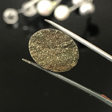 Rainbow Iridescent Spectro Pyrite Cabochon - 15mm Oval *RARE*