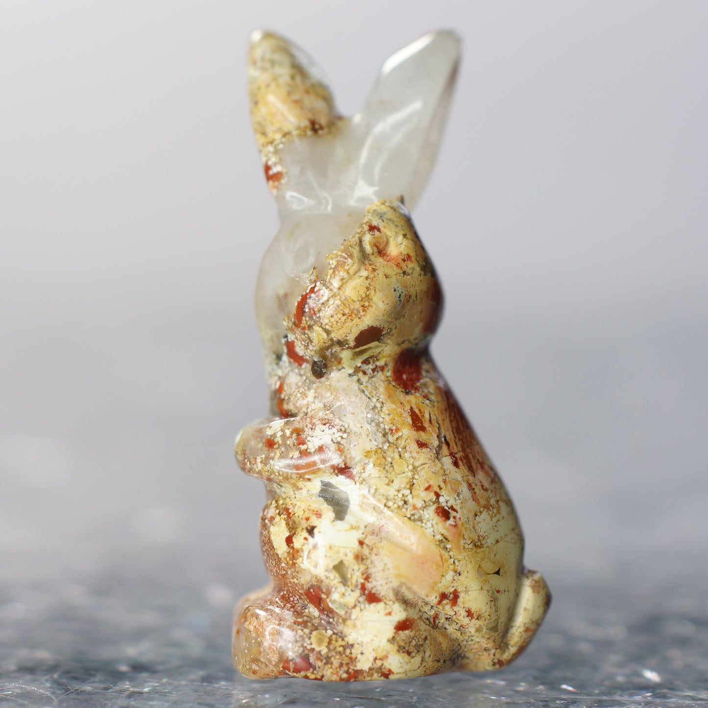 Brecciared Jasper Bunny - 1.25” Carving