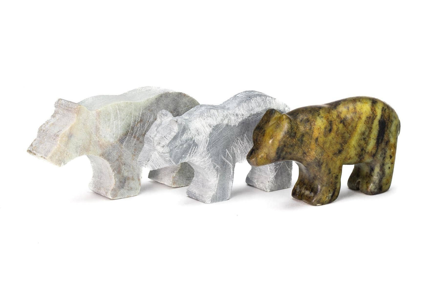Bear Soapstone Carving and Whittling—DIY Arts and Craft Kit.