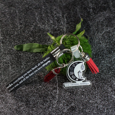 Crystal Festival Silicone Wristlet Keychain