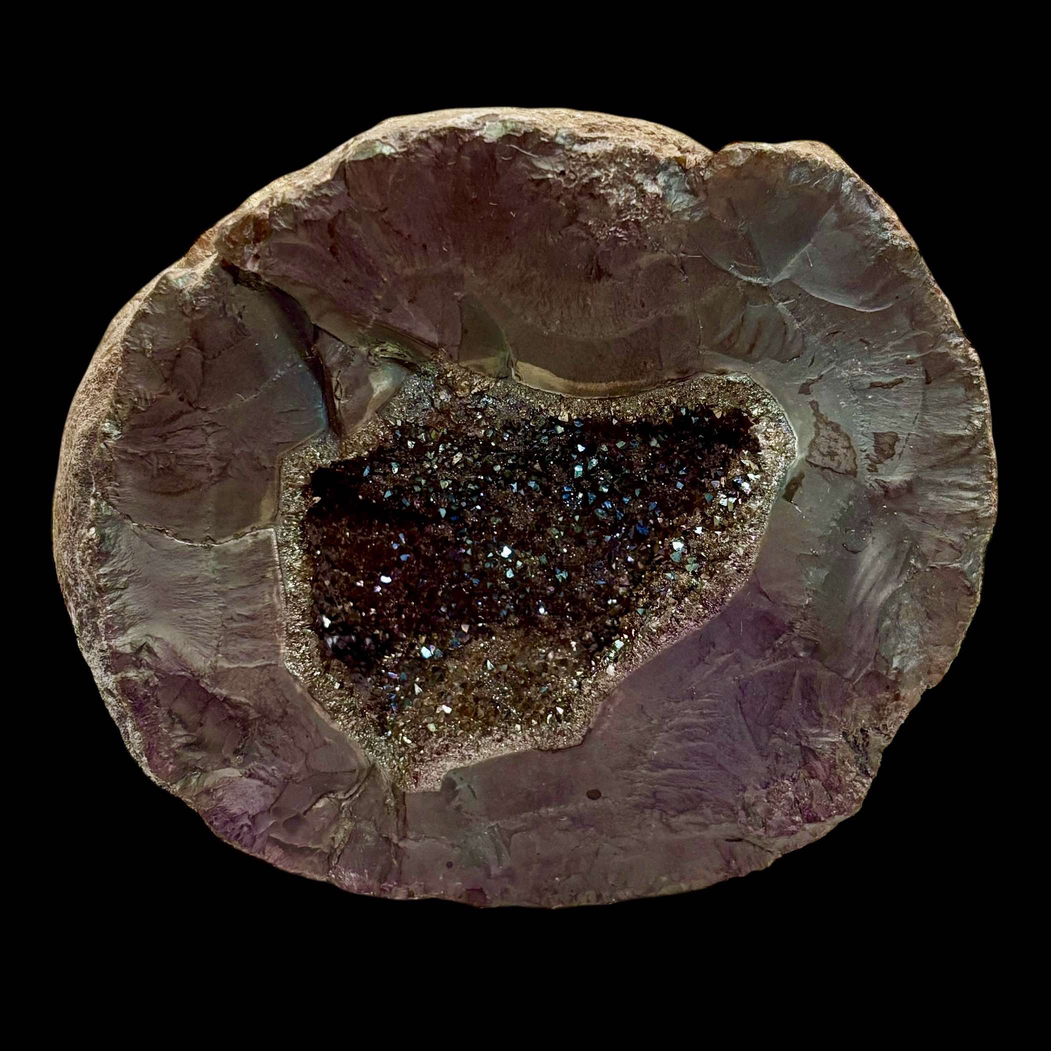 Titanium Aura Quartz - Geode – CrystalBarista