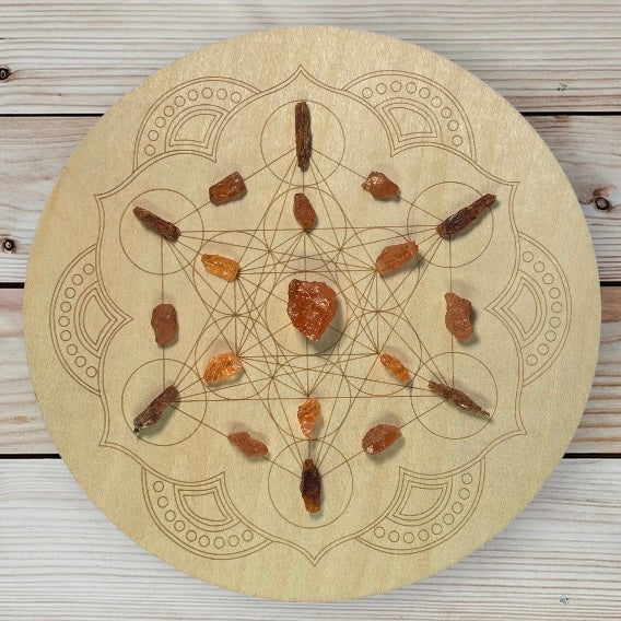 Stress Related Food Cravings - 6” Crystal Grid