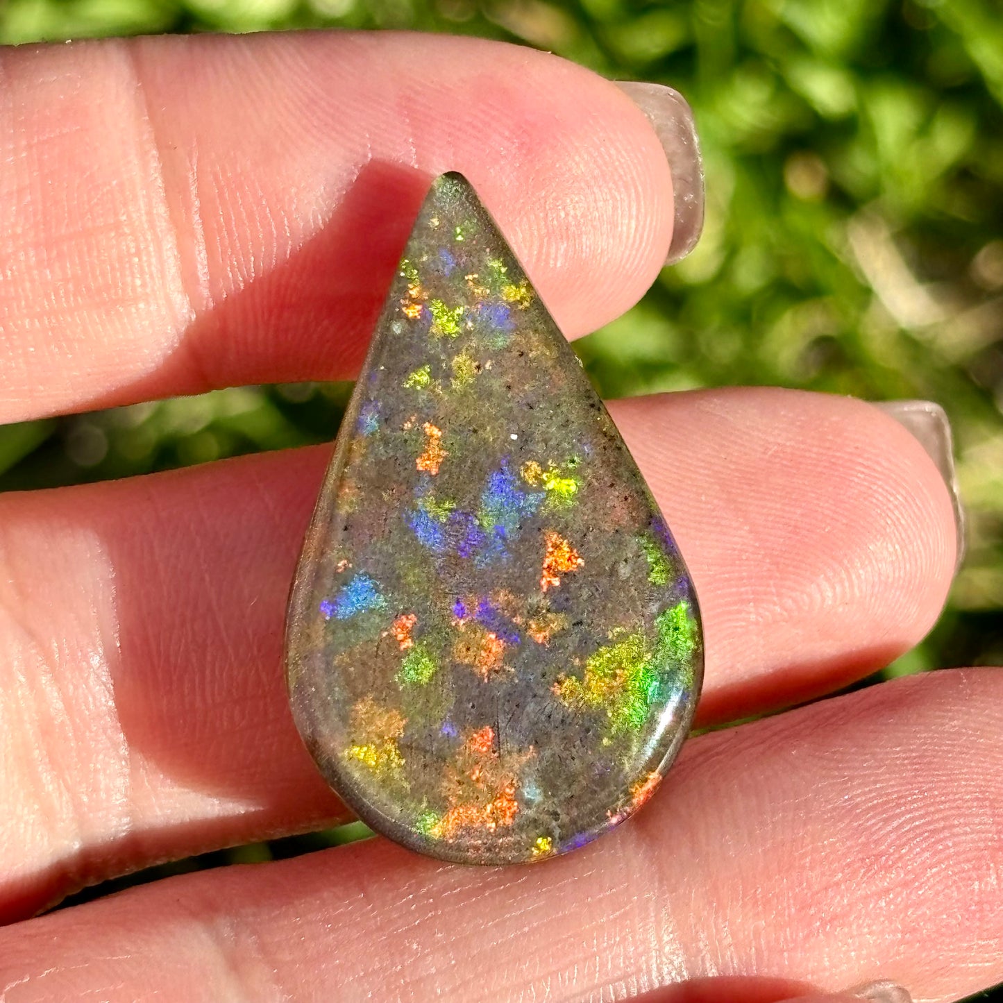 Black Opal - Doublet Double Sided Cabochon