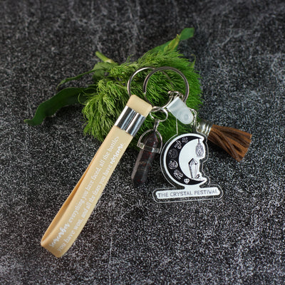 Crystal Festival Silicone Wristlet Keychain