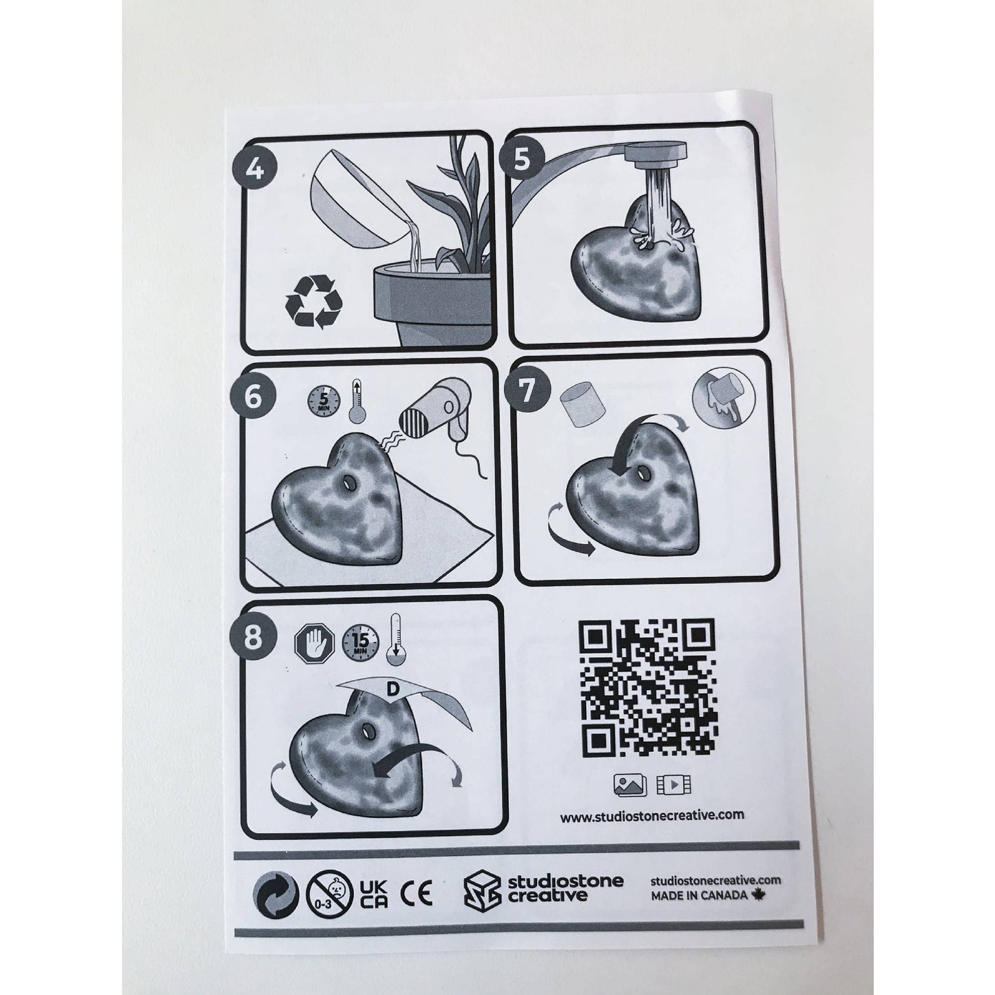 Heart Soapstone Pendant Jewelry Kit Carving and Whittli