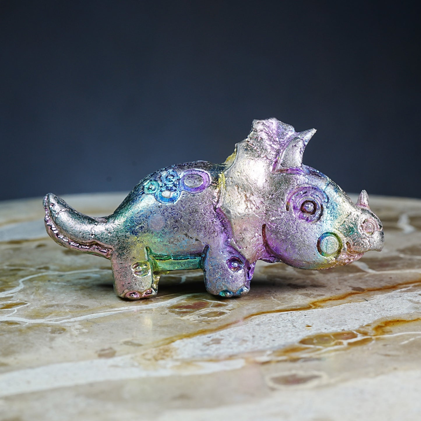 Bismuth Dinosaur - Carving
