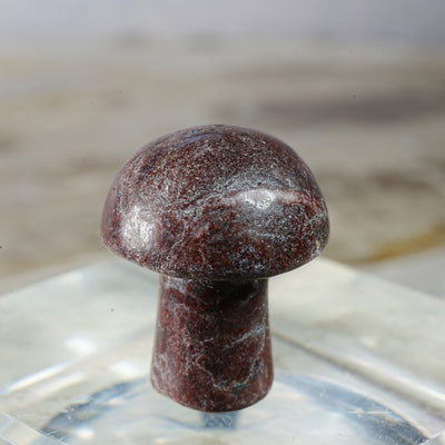 Red Jasper Mushroom - Carving