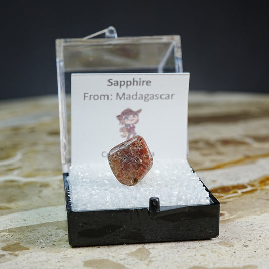 Burnt Red Sapphire - Mineral