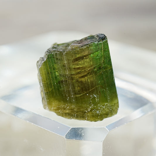 Velvet Green Cap Watermelon Tourmaline - Mineral Specimen
