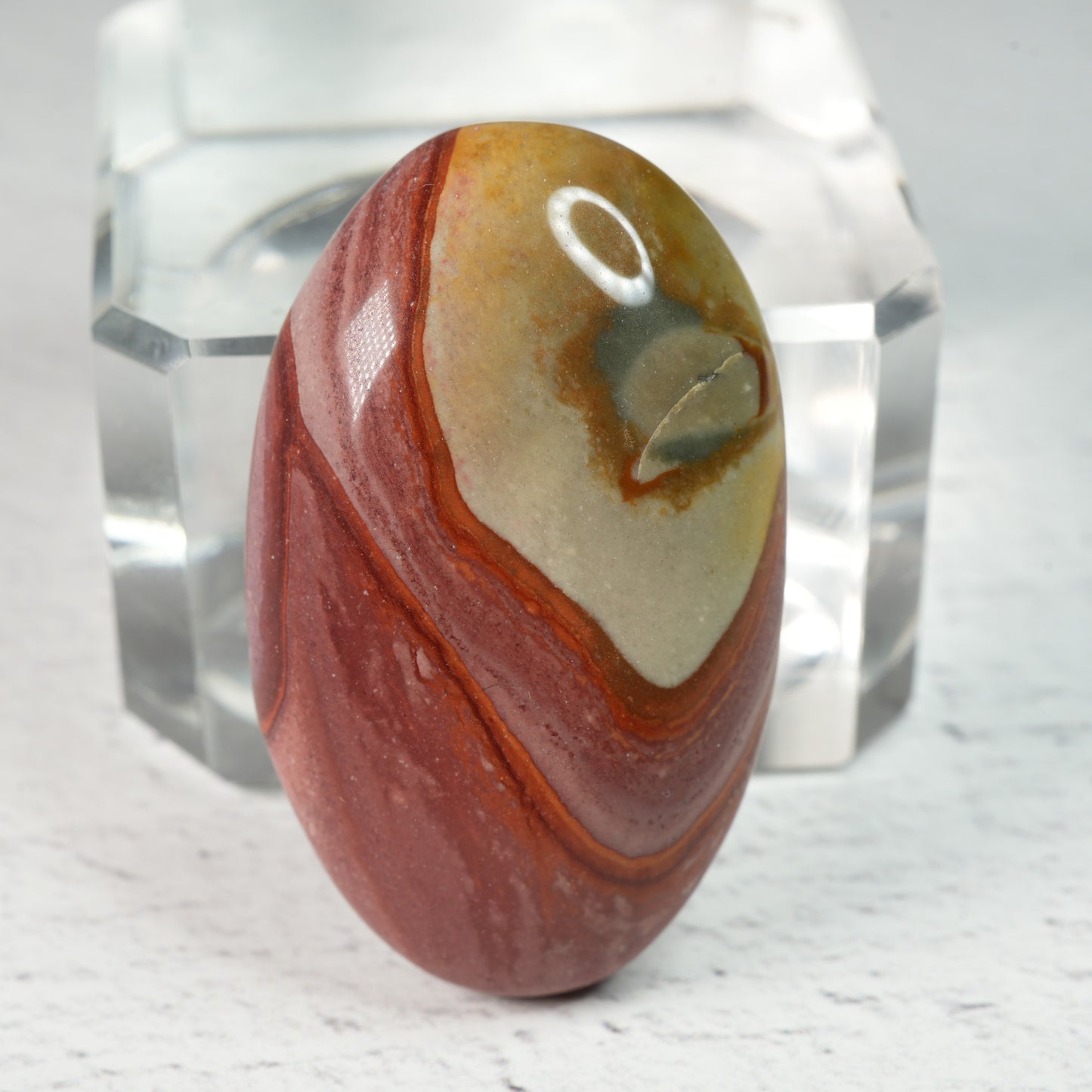 Polished gemstone cabochons in assorted shapes and sizes, natural crystal cabochons with smooth domed tops for artisan jewelry making and mineral collections.