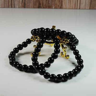 Black Obsidian *Polished* - Stretch Bracelet