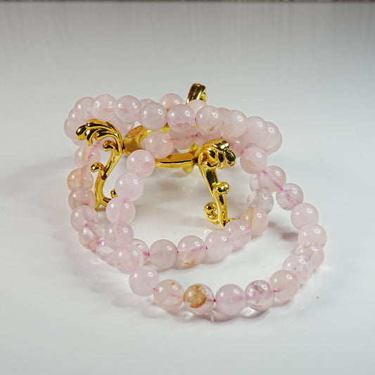 Rose Quartz - Stretch Bracelet