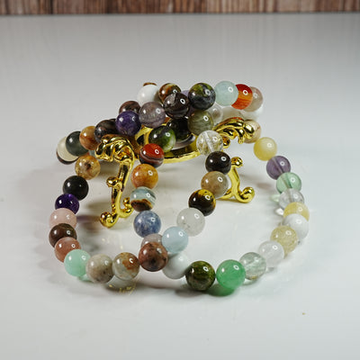 Mixed Stone - Stretch Bracelet - Calming, Focus, and Easing Anxiety