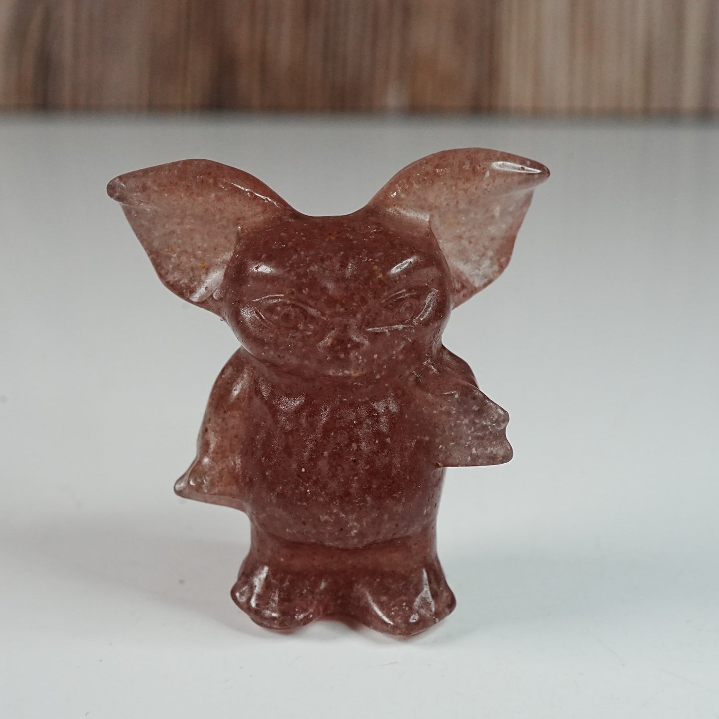 Strawberry Quartz Gremlin- Carving