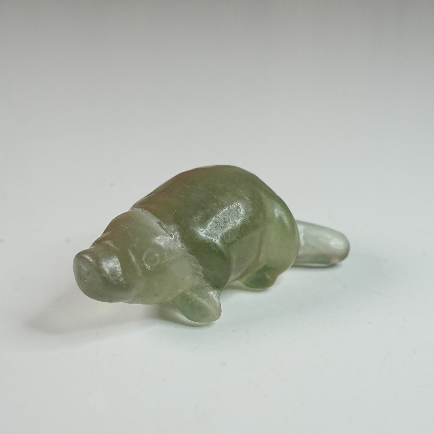 Green Gem Fluorite Platypus - Carving