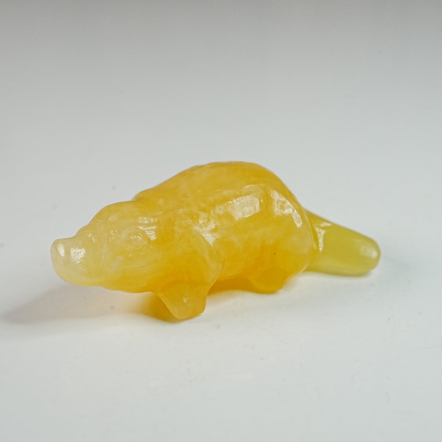 Yellow Calcite Platypus - Carving