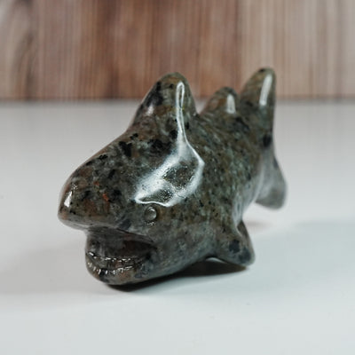 Sodalite Syenite Shark - Carving *UV*